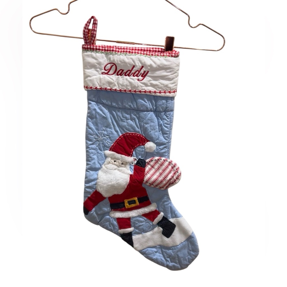 Pottery Barn Kids Quilted Stocking - NWT
